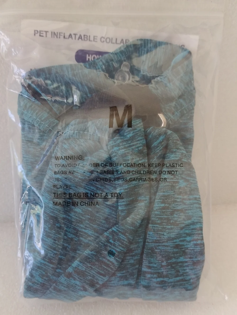 MIDOG branded inflatable protective collar designed for pets recovering